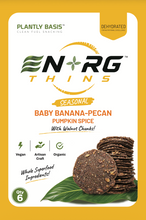 Load image into Gallery viewer, EN'RG THINS Banana-Walnut Pumpkin Spice Superfood Cookies