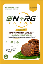 Load image into Gallery viewer, EN'RG THINS Banana-Walnut Roxbury Russet Apple Superfood Cookies
